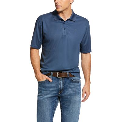 Ariat Western: TEK Polo Hombre - Azules (OJSUR4290)